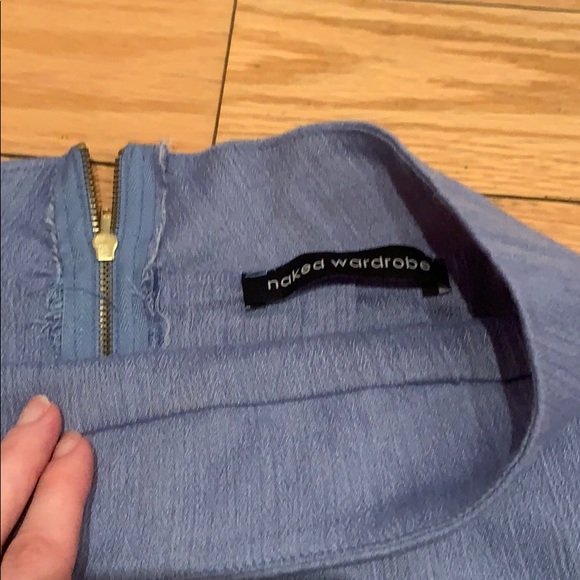 Naked Wardrobe Denim coloured skirt - Picture 2 of 4